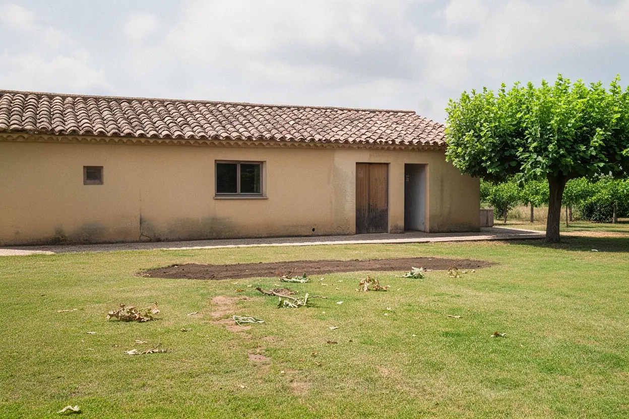 Espace dégagé après ramassage à Monteux